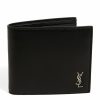 Men * | Flash Sale Saint Laurent Leather Monogram East/West Wallet 1000 Wallets