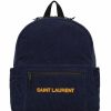 Men * | Cheap Saint Laurent Corduroy Nuxx Logo Backpack 4394 Backpacks