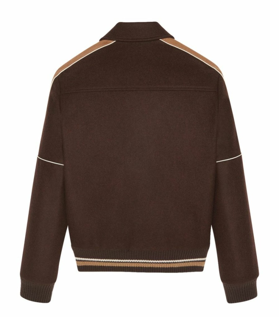 Men * | Promo Saint Laurent Virgin Wool Jacket 2500 Bomber Jackets