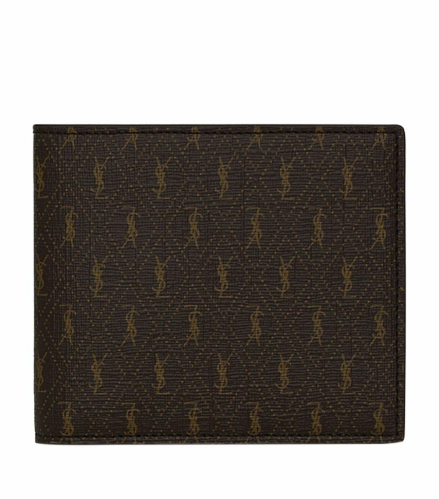 Men * | Promo Saint Laurent Monogram Bifold Wallet 2166 Wallets