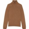 Men * | Coupon Saint Laurent Camel Hair Rollneck Sweater 2611 Jumpers