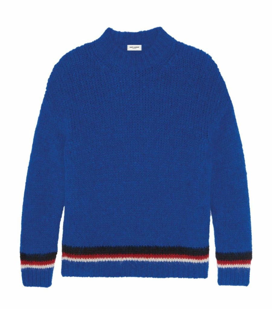 Men * | Budget Saint Laurent Alpaca-Blend Sweater 4503 Jumpers