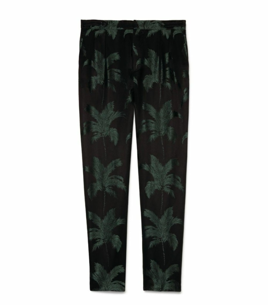 Men * | Best Sale Saint Laurent Jacquard Trousers 4070 Tailored Trousers