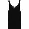 Women * | Buy Saint Laurent Semi-Sheer Tank Top 1000 Camis & Tanks