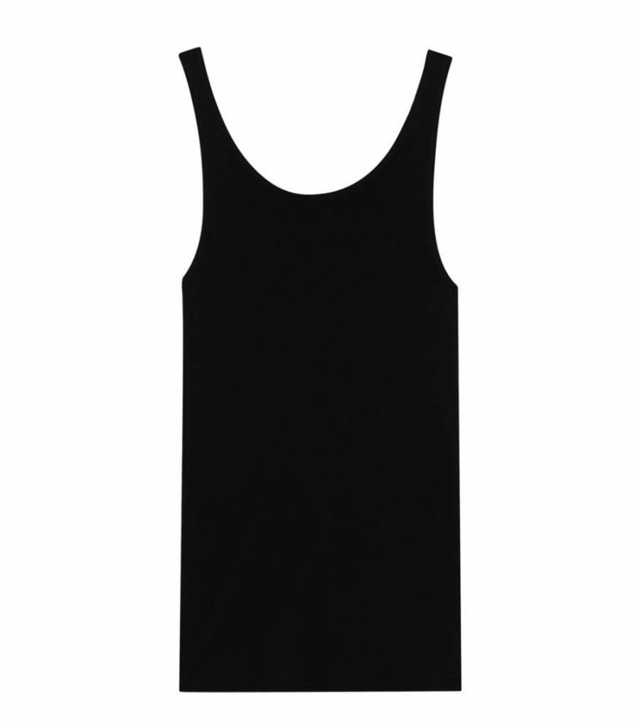 Women * | Buy Saint Laurent Semi-Sheer Tank Top 1000 Camis & Tanks