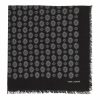 Women * | Discount Saint Laurent All-Over Print Square Scarf 1078 Scarves