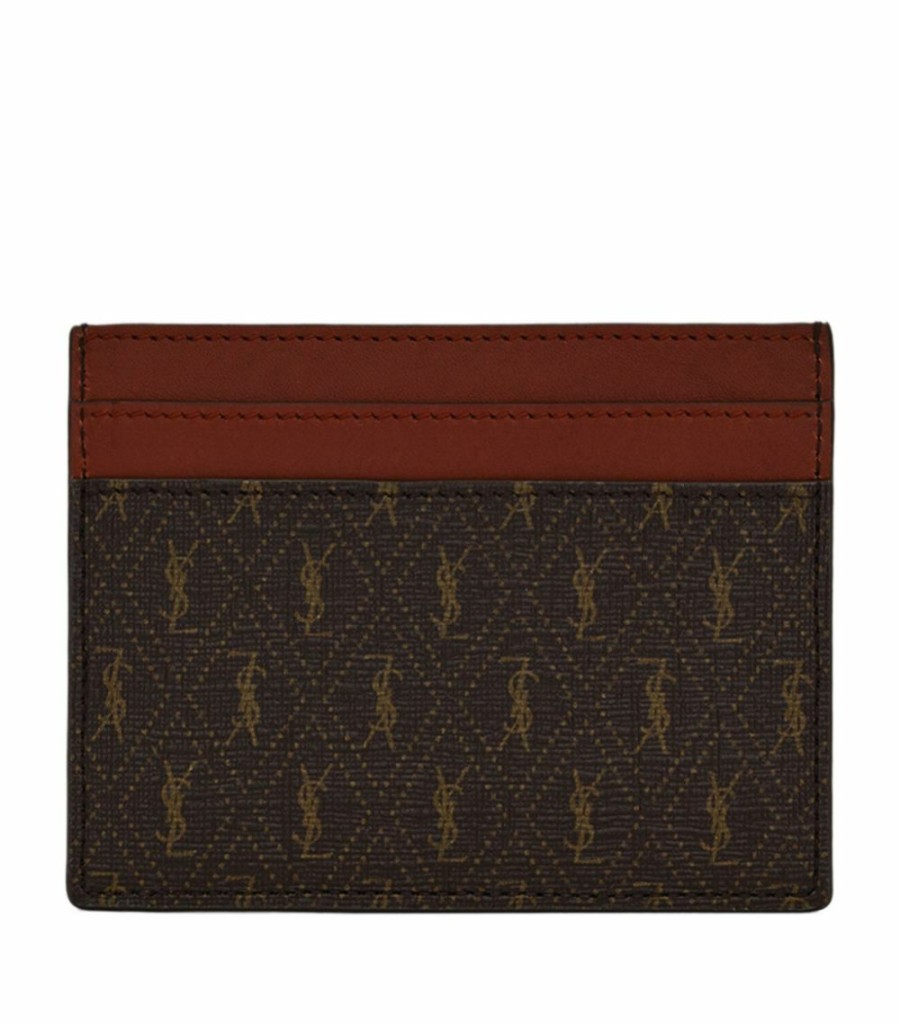 Men * | Budget Saint Laurent Small Monogram Card Case 2166 Cardholders