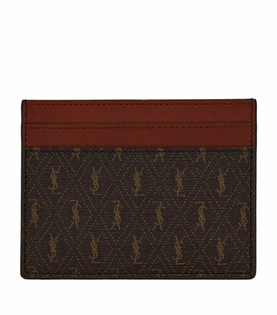 Men * | Budget Saint Laurent Small Monogram Card Case 2166 Cardholders