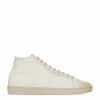 Men * | Deals Saint Laurent Leather Sl39 High-Top Sneakers 9172