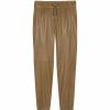 Women * | Cheapest Saint Laurent Leather Sweatpants 3265