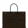 Men * | Buy Saint Laurent Large Rive Gauche Tote Bag 2463 Messenger Bags