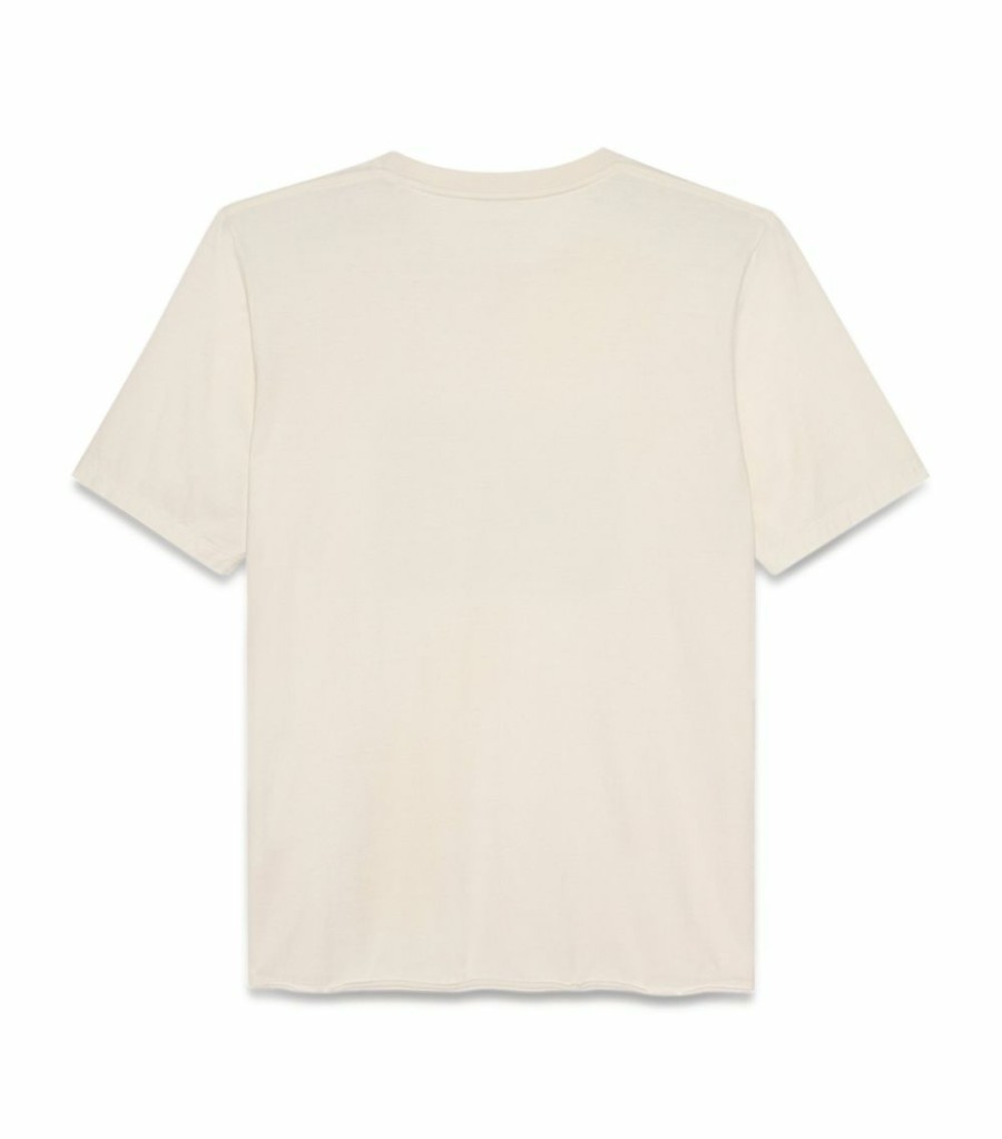 Men * | Best Pirce Saint Laurent Cotton Surfer T-Shirt 9285 Printed T-Shirts