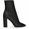 Women * | Promo Saint Laurent Leather Lou Ankle Boots 95 1000