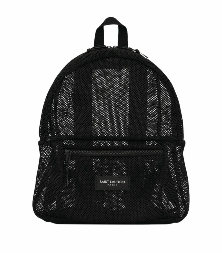 Men * | Deals Saint Laurent Mesh Backpack 1000 Backpacks