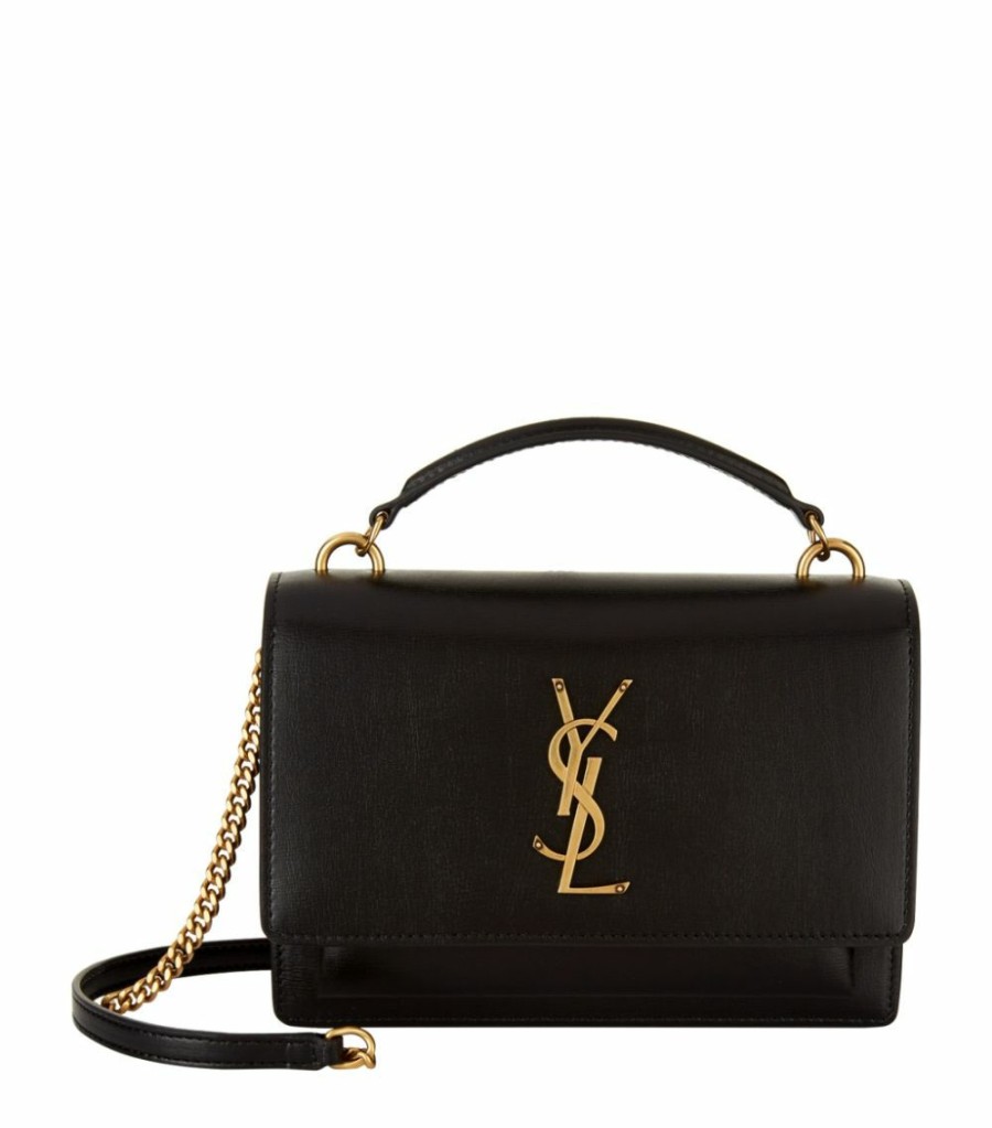 Women * | Best Sale Saint Laurent Sunset Chain Wallet 1000 Shoulder Bags