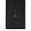 Men * | Flash Sale Saint Laurent Grained Leather Monogram Card Holder 1000 Cardholders