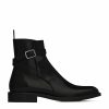 Women * | Deals Saint Laurent Leather Jodhpur Ankle Boots 1000