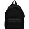 Men * | Best Deal Saint Laurent Logo City Backpack 1000 Backpacks