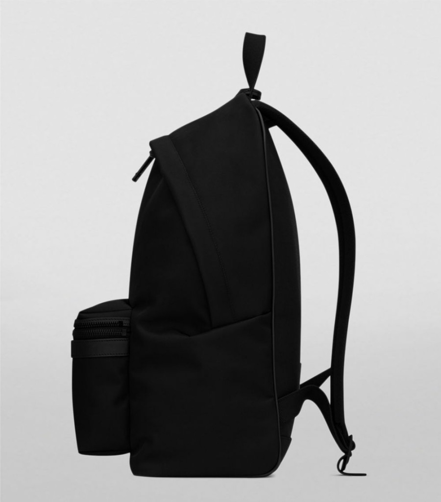 Men * | Best Deal Saint Laurent Logo City Backpack 1000 Backpacks