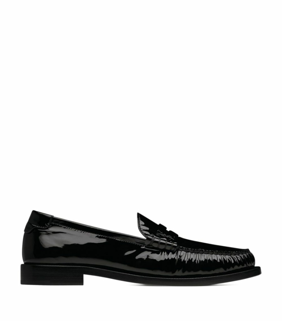 Women * | Best Reviews Of Saint Laurent Leather Le Loafers 1000