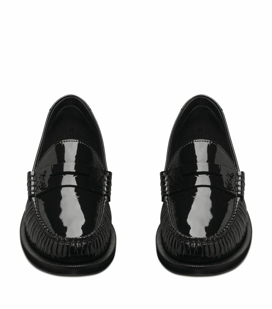 Women * | Best Reviews Of Saint Laurent Leather Le Loafers 1000