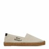 Women * | Top 10 Saint Laurent Embroidered Logo Espadrilles 9380