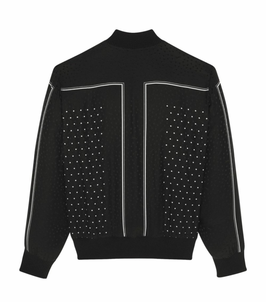 Men * | Discount Saint Laurent Silk Bomber Jacket 1095 Field Jackets