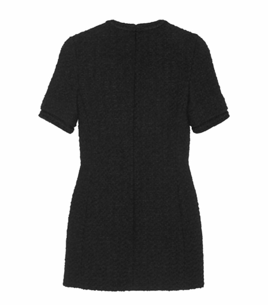 Women * | Hot Sale Saint Laurent Tweed Mini Dress 1000 Mini Dresses