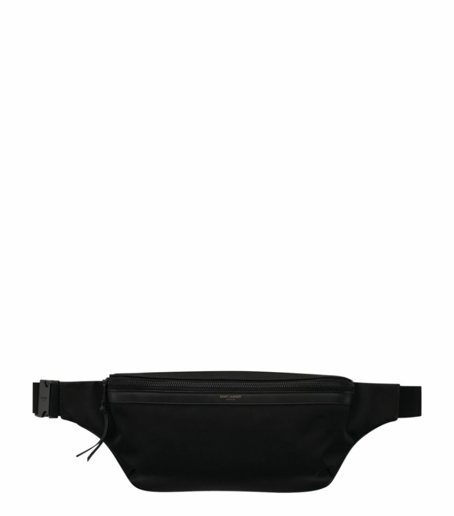 Men * | Best Pirce Saint Laurent City Belt Bag 1000 Holdalls