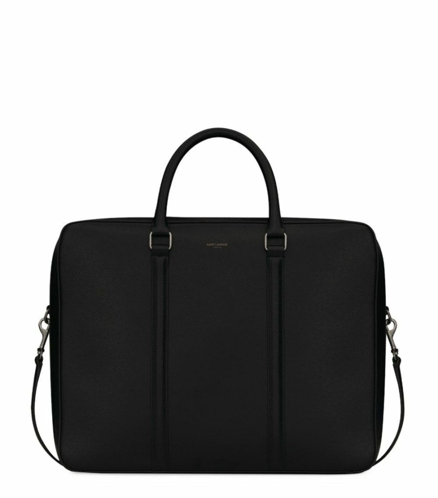 Men * | Buy Saint Laurent Carre Briefcase 1000 Laptops & Briefcases