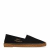 Women * | Top 10 Saint Laurent Embroidered Logo Espadrilles 1000