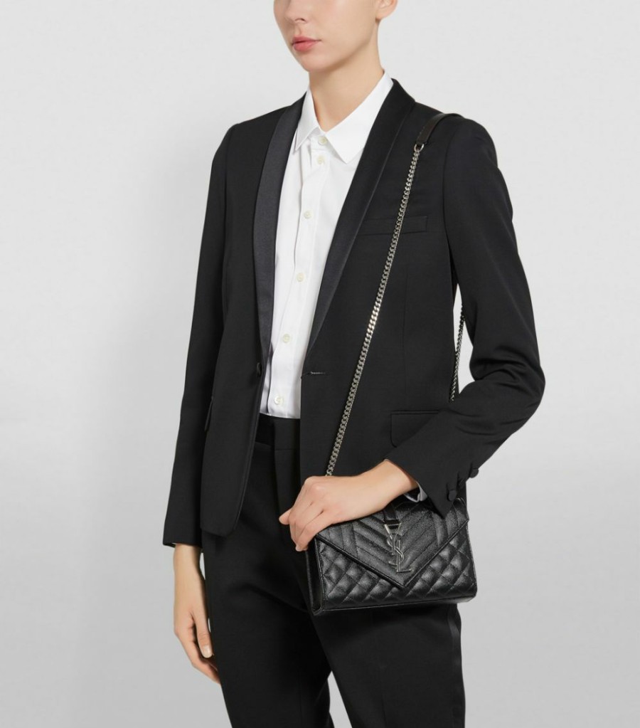 Women * | Discount Saint Laurent Small Envelope Matelasse Shoulder Bag 1000 Shoulder Bags