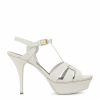 Women * | Coupon Saint Laurent Tribute Platform Sandals 75 9008 Heel Sandals