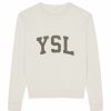 Women * | Budget Saint Laurent Logo Sweatshirt 9766 Sweatshirts