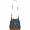 Women * | New Saint Laurent Denim Monogram Bucket Bag 4285 Bucket Bags