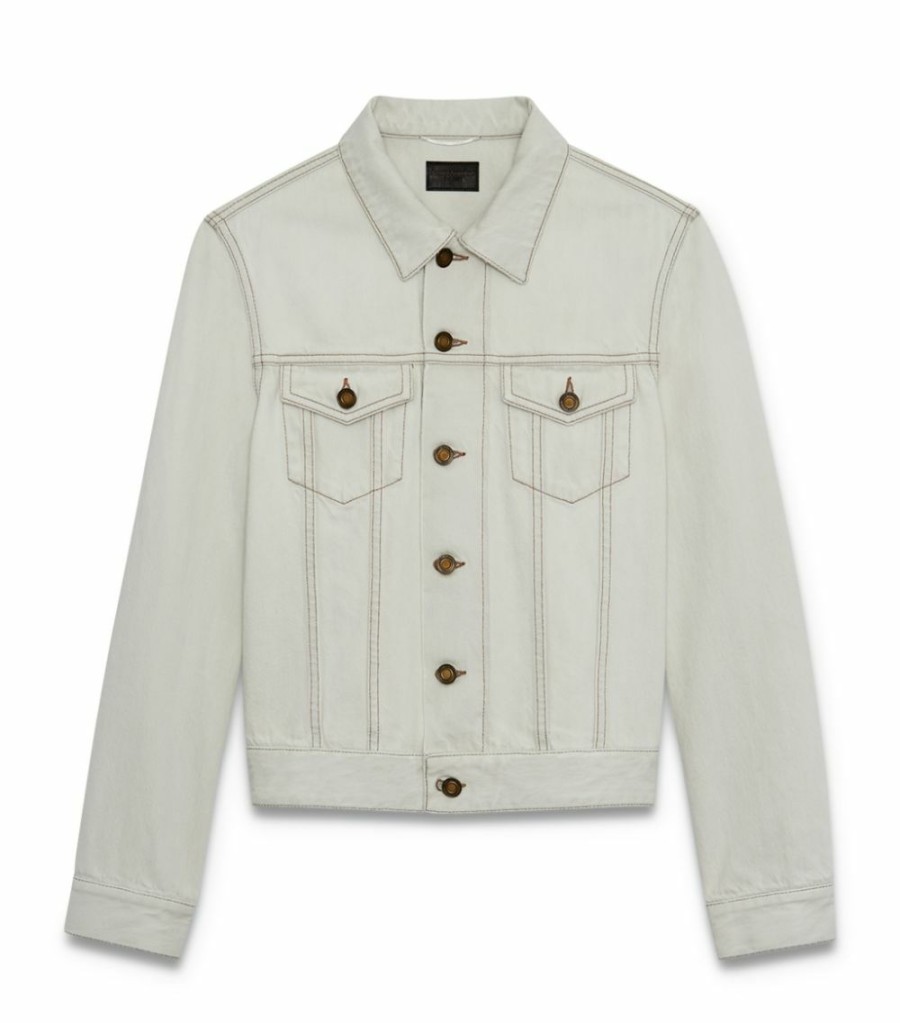 Men * | Top 10 Saint Laurent Denim Jacket 9029 Denim Jackets