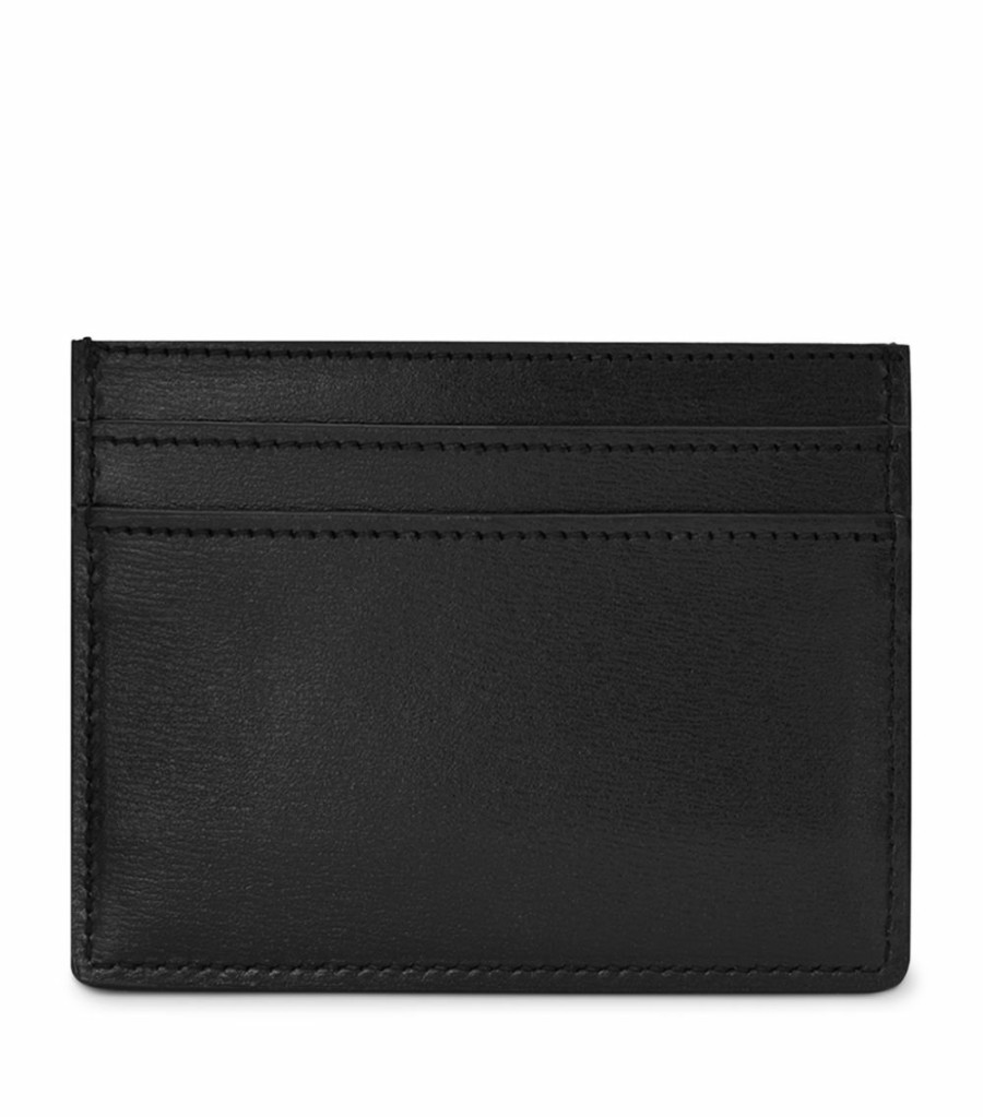 Men * | Discount Saint Laurent Leather Monogram Card Holder 1000 Cardholders