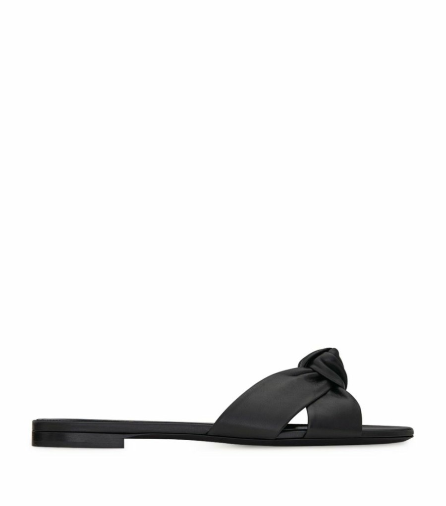 Women * | Best Deal Saint Laurent Bianca Flat Sandals 1000