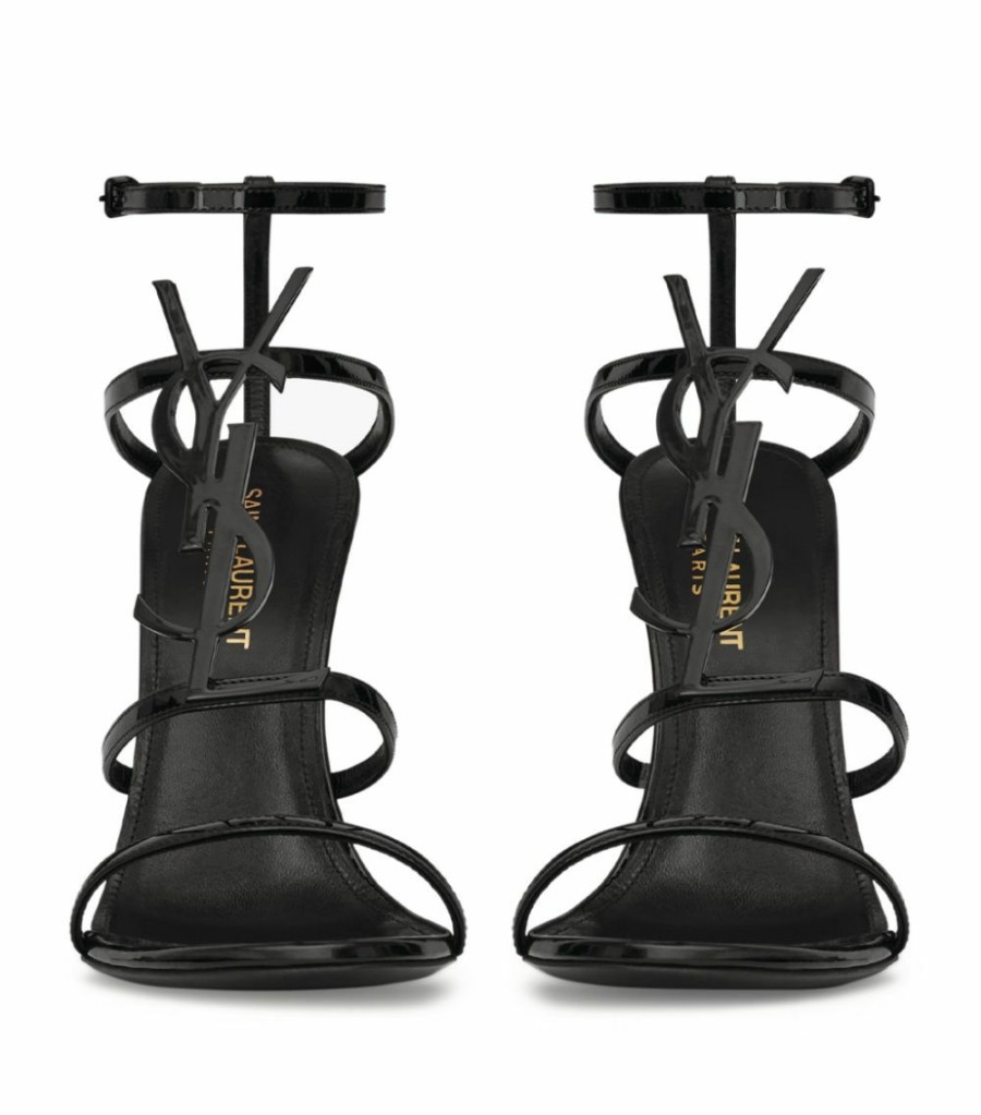 Women * | Outlet Saint Laurent Leather Cassandra Sandals 110 1000 Heel Sandals