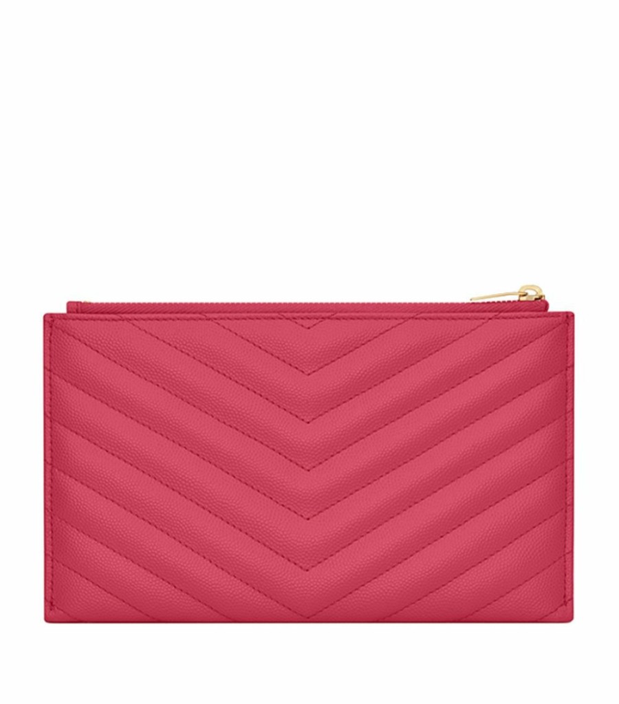 Women * | Wholesale Saint Laurent Monogram Matelasse Bill Pouch 5526 Wallets