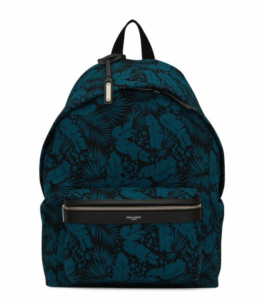 Men * | Promo Saint Laurent Printed City Backpack 1097 Backpacks