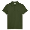 Men * | Best Reviews Of Saint Laurent Short-Sleeved Cotton Polo Shirt 1309 Polo Shirts