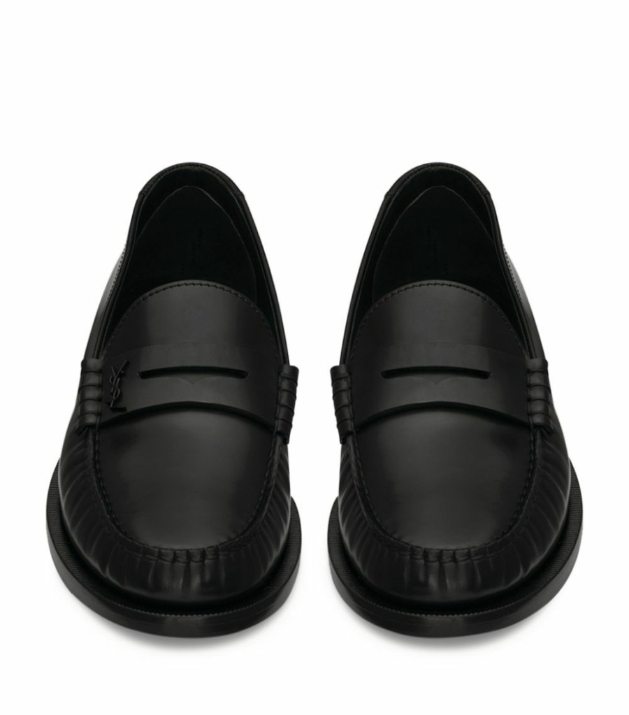 Women * | Wholesale Saint Laurent Leather Le Loafers 1000