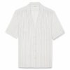 Men * | Deals Saint Laurent Striped Shirt 9073 Casual Shirts