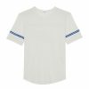 Men * | Outlet Saint Laurent Distressed '50S Signature T-Shirt 9781 Printed T-Shirts