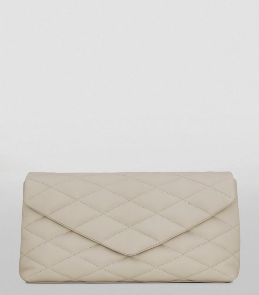 Women * | Best Sale Saint Laurent Sade Puffer Envelope Clutch Bag 9207 Clutch Bags