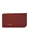 Women * | Best Deal Saint Laurent Paris Zip Fragments Card Holder 6008 Card Holders