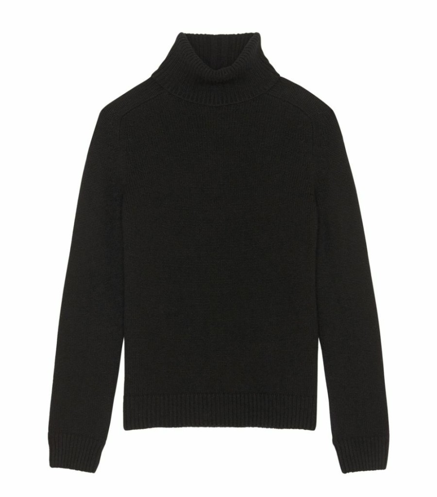 Men * | Promo Saint Laurent Cashmere Rollneck Sweater 1000 Jumpers