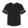 Men * | Cheap Saint Laurent Distressed '50S Signature T-Shirt 1095 Printed T-Shirts