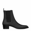 Men * | Discount Saint Laurent Leather Wyatt Chelsea Boots 1000